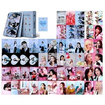 아이돌응원봉 커버 꾸미기 Kpop 트와이스 Kep1er 포토카드 로모 카드 G I DLE 새 앨범 K pop LESSERAFIM 팬 선물 55PCs, [15] 트와이스 05
