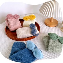 VOW 리본 도톰한 수면양말 5종세트