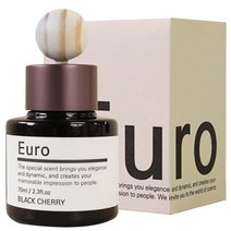 유로 차량용 방향제 디퓨저 70ml + 우드볼, 화이트부케