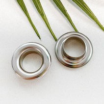 헤세드 국산) 28호(내경15mm) 스틸 아일렛 (30쌍), 실버