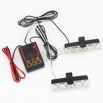 경광등 비상등 교통사고 LED 자동차 트럭 FSO 깜박이 소방관 스트로브 경고 경찰 빛 구급차 비상 성 노출증, 01 wired 2led_02 yellow blue