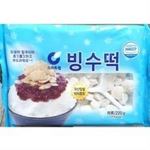 업소용 식당 식자재 빙수 재료 빙수떡 스위트웰 220g, 3세트