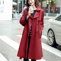 COSYEVNO 영국풍 롱 여성 트렌치코트