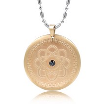 여성 남성 퀀텀 펜던트 양자파동에너지칩 목걸이, 금