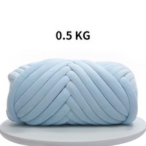 Chunky Yarn Thick Warmth DIY Knitting Giant Crochet Soft Big Cotton Roving Wool Yarns Hand-knit Blan, [11] Blue 0.5KG, 한개옵션1
