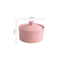 커버 밴드 세라믹 Shufulei 베이킹 그릇 고온 내성 디저트 푸딩 그릇 아기 찐계란 가정용 오븐 그릇, Black