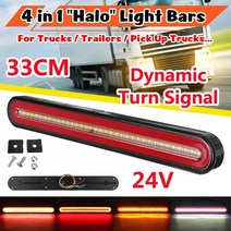 12V 24V 트럭 트레일러 조명 LED 스트립 자동차 회전 신호 램프 후면 테일 표시기 브레이크 미등 트럭 캐러, 02 24V 4IN1_01 1PCS