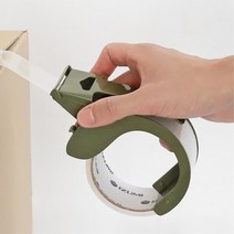 손목 부상방지 택배 박스포장 테이프커터 테이프절단기 컷터, 카키