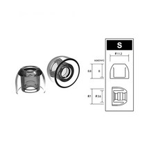 소니 wf 1000xm4 이어팁 azla xelastec sony wf-1000xm4 용 이어 팁 1000xm3 1697ti qdc 이어 버드 미끄럼 방지 보컬 스티커 귀마개, 2쌍, m