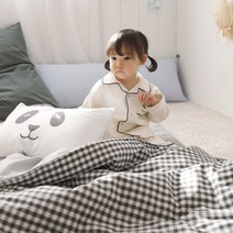 [파르페 바이 알레르망] 팬더 토퍼형 낮잠이불 방수가방세트