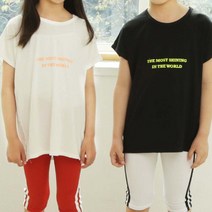 시원하고 편하게 입는 썸머 주니어 네온 티셔츠