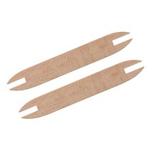 shangren 2 팩 DIY 공예 직조 도구 짠 스웨터 스카프 태피스트리 보빈 너도밤 나무 셔틀 스틱 싱글 헤드 솔리드 유칼립투스