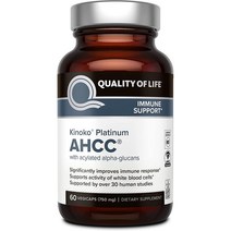 키노코 알파글루칸 표고버섯균사체 AHCC 750MG 60캡슐, 60정