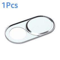 접사렌즈 어안렌즈 스마트폰 줌 망원 광각 렌즈 웹캠 금속 카메라 슬라이더 ipad macbook 태블릿 pc기 셔터 스티커, 은색-1개