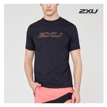2XU 2XU 글로벌 남성 액티브 판넬 로고 티셔츠_X1MM15131BLK