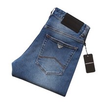 남자 명품 청바지 멀티샵 오리지널 남자 얇은 클래식 블루 데님 팬츠 패션 캐주얼 코디 슬림 일자 바지