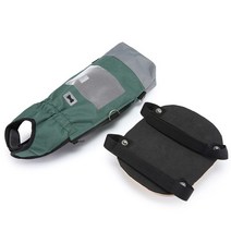 반려견유모차 카시트 애완 동물 휠체어 도보 카트 롤러 스쿠터 장애인 뒷다리 산책 도우미 약한 마비 마모, 엘, 02 Green_02 M