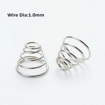 용수철스프링 원추형 압축 스프링 타워 304 스테인레스 스틸 압력 와이어 직경 1mm326336, 1.0mm, 1x(19-22)x30-6