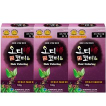 오디코디 오디코디앤 헤어컬러, 흑색(검정색), 3박스