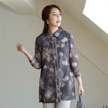 이헌영 NC05 포인트플라워롱블라우스p 20B05025B0