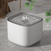 꼬모가든 USB분수대 고양이분수대 자동 애완 동물 고양이 물 분수 개 음소거 술꾼 피더 그릇 디스펜서 용품, 없음, Gray