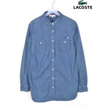 빈티지/ 라코스테청남방/여성S/셔츠/데님/브랜드/1721a1
