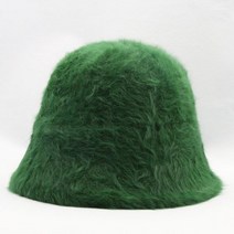 여성 겨울 버킷햇 벙거지 모자 벨라인 앙고라 버킷