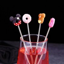 머들링 샹그리아 홈카페 도넛 머들러 롱 스푼, 상품선택, 2도넛머들러-땡땡블루