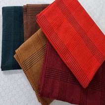 퀼트가게대폭 양면 쟈가드 체크 5color 천 원단, 버건디