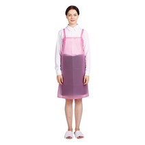 네오브릭 방수앞치마 우레탄 (소) H형 65X75cm 14color, 핑크/반투명