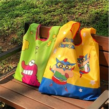 짱구는 못말려 마켓백 시장 바구니 비닐 폴딩 가방 에코백 포켓 장바구니, 액션가면