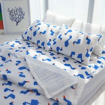 국내생산 오리패턴 시원한 여름 이불 이블 낮잠 방콕