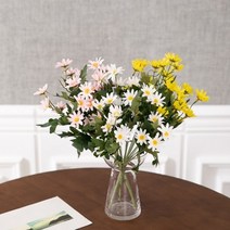 바보사랑 심플구절초부쉬 35cm 조화 꽃 인테리어 장식 FAIAFT.플라워트리, 핑크