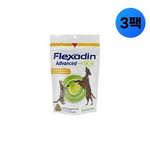 Vetoquinol 개와 고양이를 위한 UC-II 강아지 관절 보충제가 포함된 플렉사딘 어드밴스드 60개입 x 3