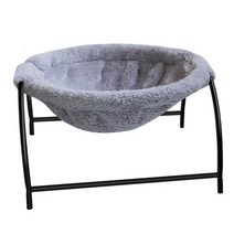 루미너스몰애완 동물 고양이 해먹 침대 럭셔리 아늑한 흔들 의자 분리형 빨 수있는 요람 집 개 둥지 매트, 02 gray