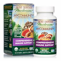 Host Defense 17종 버섯 머쉬룸 서플리먼트 MyCommunity 60캡슐 Immune Support