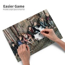 China Oem 방탄소년단 BTS 300조각 퍼즐 맞추기 스트레스 해소 완구 조립 교육 게임, 35개, 공통색