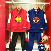 코코리따 [뉴코아 창원점] 멋진 마블 봄트레이닝복 귀여운 아이언맨 스파이더맨 집업 상하복