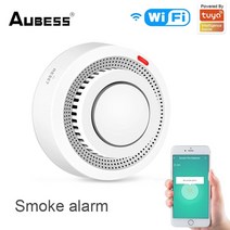 투야 와이파이 지그비 연기 감지기 센서 화재 경보 스마트 라이프 앱 정보 푸시 홈 보안 시스템, WIFI