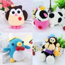 DIY 손뜨개질 코바늘 인형만들기 바늘뜨기, 상세설명 참조, 19 사과 GZ0037