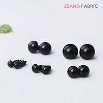 짱패브릭 (10set)나사형블랙인형눈-6size 인형눈, 5mm