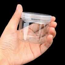 플라스틱 납작 원통 비즈 케이스 비즈통 5.5CM-120ML