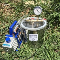 1단계 진공 펌프가 있는 1.6갤런 진공 챔버 2.53cfm 110v220v(수지 스테인리스 스틸 진공 탈기 챔버용), 220v-240v50hz, 푸른, 유럽 ​​연합