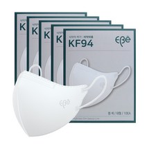 EBe 이비에 KF94 패션 컬러마스크 화이트 대형 50매, 단품