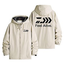 다이와 낚시복 남성 아웃도어 바람막이 방한복 낚시 코트 3피스, 카키A