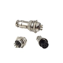 Gx6 7pin 7 p 6mm male & 와이어 패널 커넥터 원형 항공 소켓 플러그, 한개옵션0