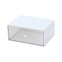 똑소녀 수납정리함 투명 미니서랍 다용도 데스크 키높이 1칸, 1개, 키높이1칸 아이보리, 키높이1칸 아이보리