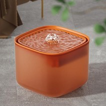꼬모가든 USB분수대 고양이분수대 자동 애완 동물 고양이 물 분수 개 음소거 술꾼 피더 그릇 디스펜서 용품, 없음, Orange