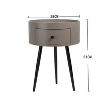 침실 가구 미니멀리스트 스탠드 원형 이탈리아 침대, 01 nightstand