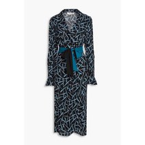 DIANE VON FURSTENBERG 다이앤 본 퍼스텐버그 Drusilla wrap-effect printed crepe 미디 원피스130823